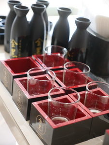 Sake glass in Masu