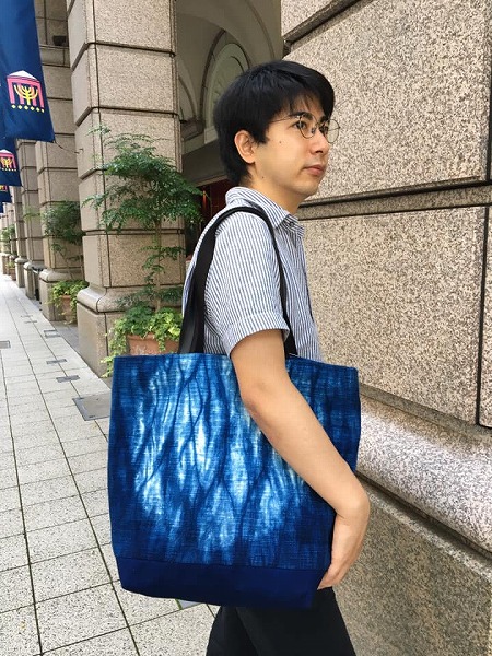 藍染生地 トートbag - 和装用バッグ