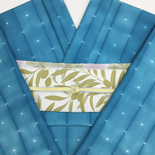 【ついに再販開始！】浴衣/水着藤井絞】折り縫い絞りの模様が美しい正絹着尺 | 神戸・元町の着物専門