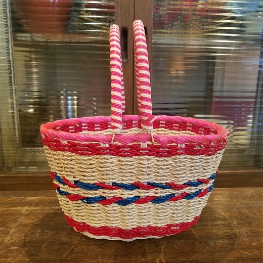 レトロポップ 子供用ビニール編みの買い物かご   [ 過去の販売商品